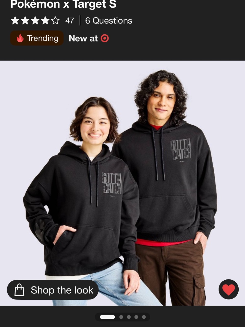 Black 'Gotta Catch' Graphic Hoodie Sweatshirt - Pokemon